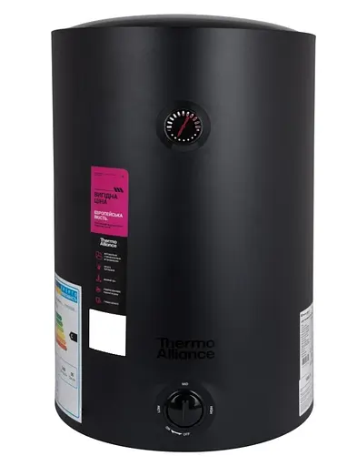Водонагреватель электрический Thermo Alliance, 1500 Вт, мокрый ТЭН, 100 л универсальный, цилиндрический, черный (D100VH15Q3В) - фото 1