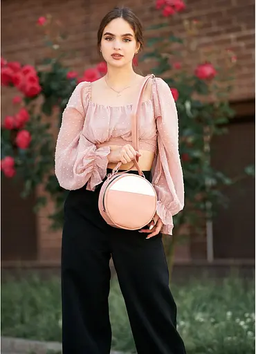 Сумка женская Sambag Bale пудра 20 х 20 х 10 см (52200606) - фото 5