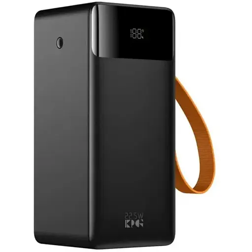 Портативний зарядний пристрій для телефона 50000 mAh Power bank KPG-508 павербанк з дисплеєм і ліхтарем Чорний - фото 1