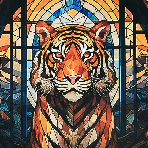 Алмазна мозаїка Strateg Могутній погляд 30х30 см (DEEX16291) - фото 1