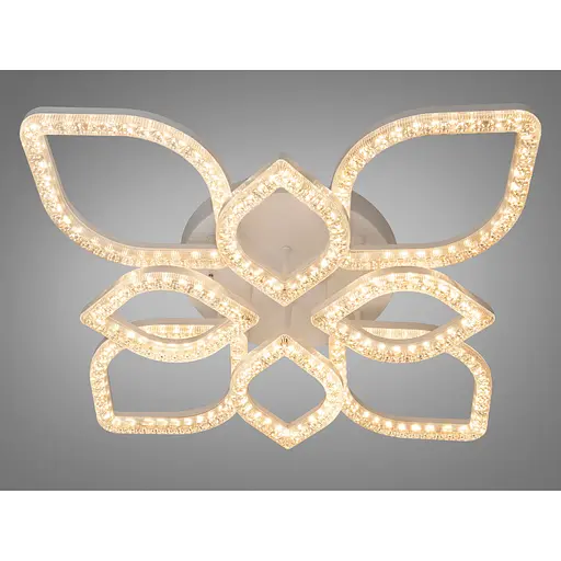 Стельова світлодіодна люстра Diasha біла 140 Вт 8 плафонів акрил без пульта - фото 1