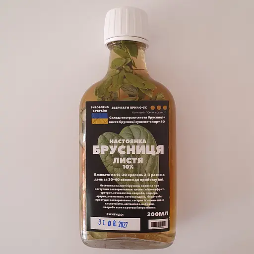 Настоянка на листі брусниці 200 мл - фото 1