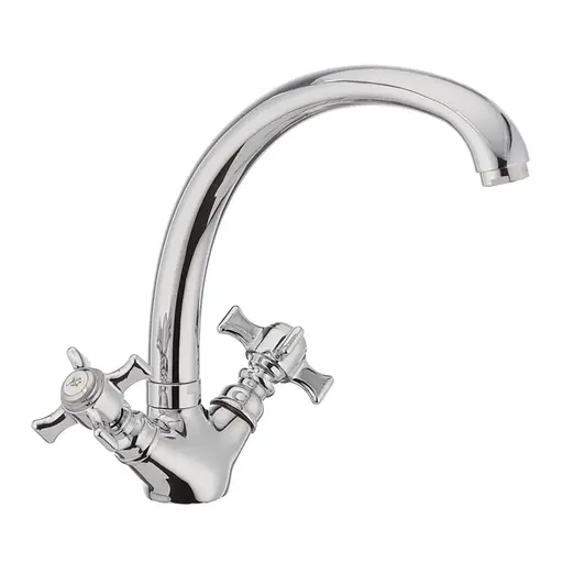 Змішувач для кухні Haiba Zeus 273 гайка HB0434 Хром - фото 1