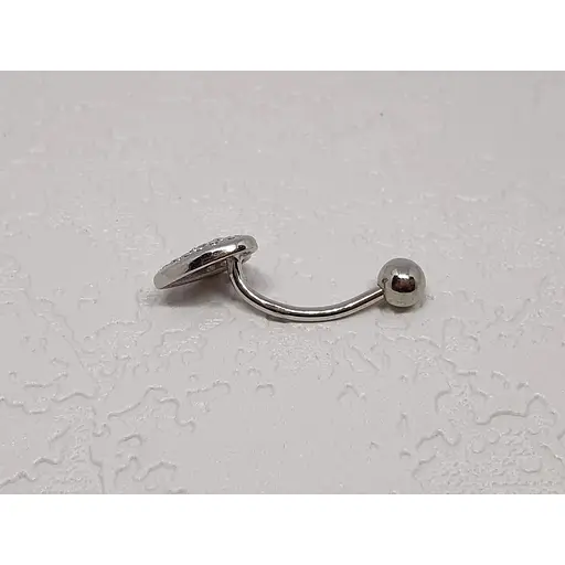 Срібна сережка для пірсингу пупка Silvex 925. ПР2Ф/022 - фото 2