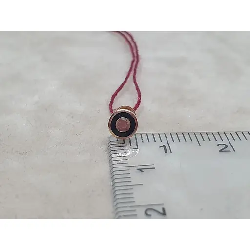 Золотая моносерьга-пуссета Tango с эмалью. 500043Ш Черный - фото 4