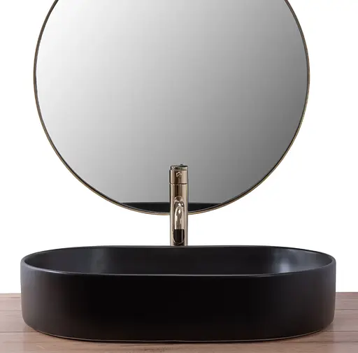 Умивальник Rea Nadia накладний black matt REA-U1062, Чорний матовий - фото 3