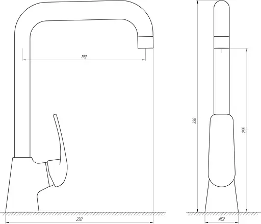 Змішувач для кухні Globus Lux Koln GLK-203L Хром - фото 2