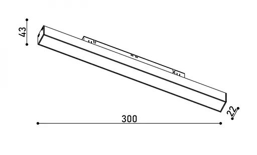 Світильник магнітний трековий Kloodi KDMG-LINE300 PC 12W 3K WH - фото 3