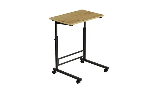 Стол приставной Ferrum-decor Амиго 62x60x40 металл Черный ДСП Дуб Артизан 16мм (FRD-102531)