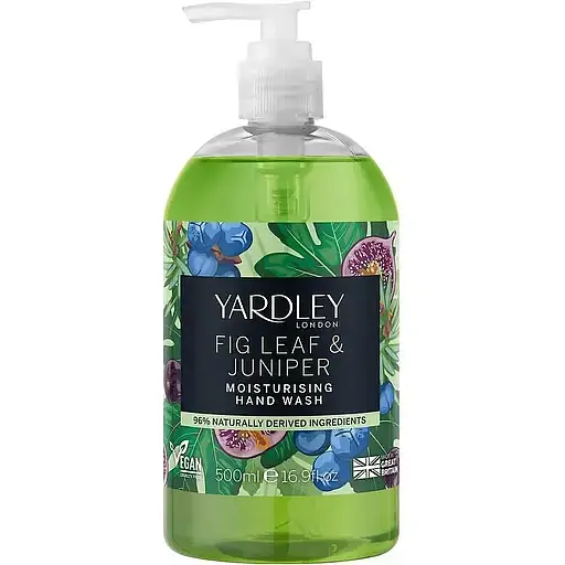 Жидкое мыло для рук Yardley London Fig Leaf&Juniper Moisturising Hand Wash 500 мл - фото 1