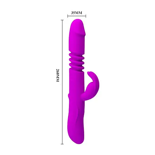 Вібратор Pretty Love Ward Vibrator 26 см фіолетовий - фото 6