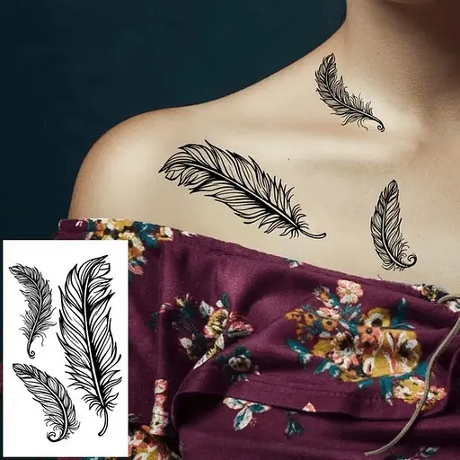 Набор детских временных тату Черные мини №4 black-tattoo-mini-set-4-H - фото 6