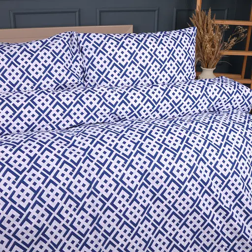 Пододеяльник MirSon бязь Abstract Blue 143х210 см (2200013163596) - фото 1