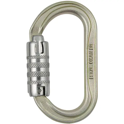 Карабин Petzl Oxan triact-lock steel Grey (1052-M72A TLA)