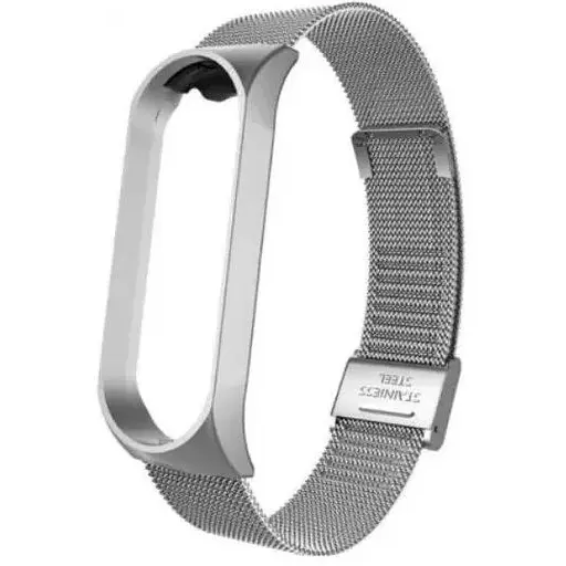 Ремешок Миланская Петля Mi Band 5/6 Серебристый - фото 1