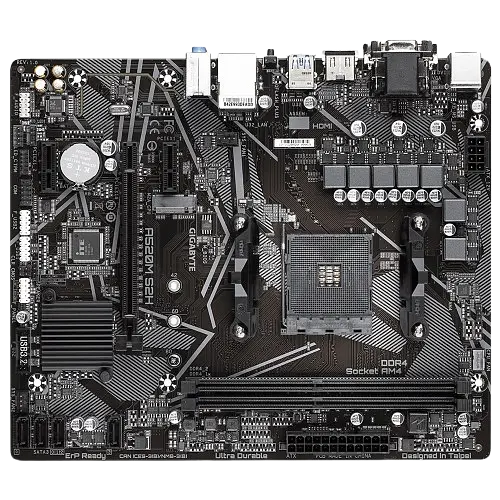 Материнська плата Gigabyte A520M S2H Socket AM4 (A520M S2H) - фото 2