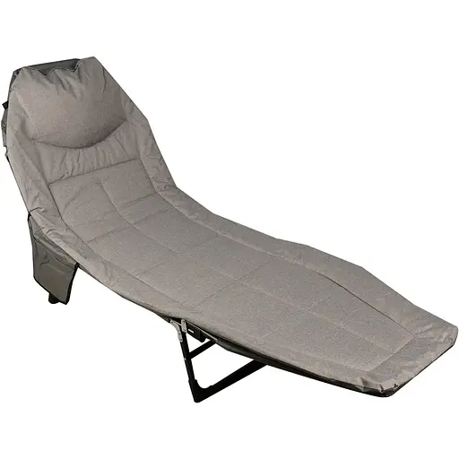 Уценка. Шезлонг складной Market Union 200х65 см серый