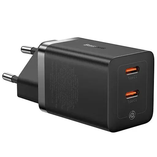 МЗП Baseus GaN5 Pro OS + Type-C to Type-C 40W (CCGP18010) Black - фото 4
