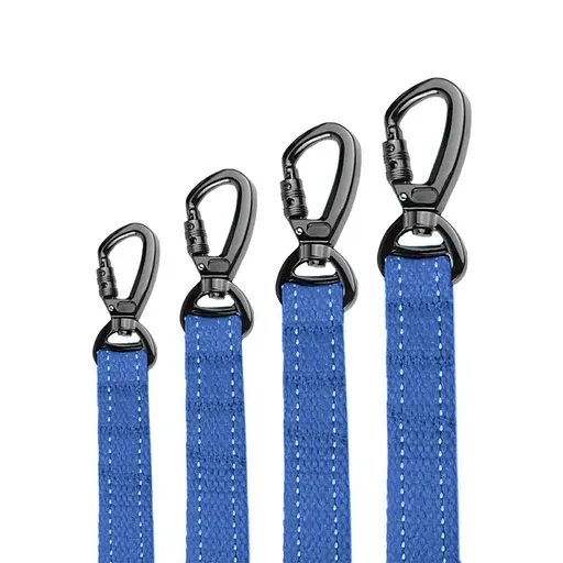 Поводок для собак Barksi Сotton с карабином на замке 300x2 см лазурно-синий - фото 3