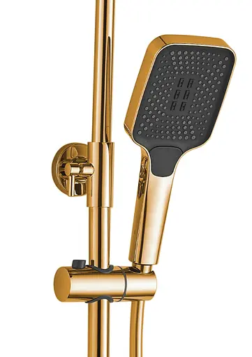Душова система Rea Helix gold з виливом REA-P6619, Золотий - фото 3