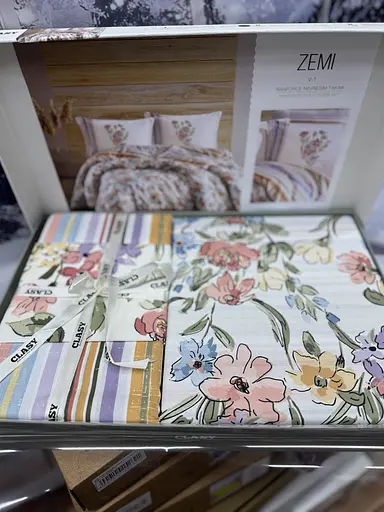 Постільна білизна Zemi V1 Pudra Ранфорс Clasy pbe0052042 - фото 3