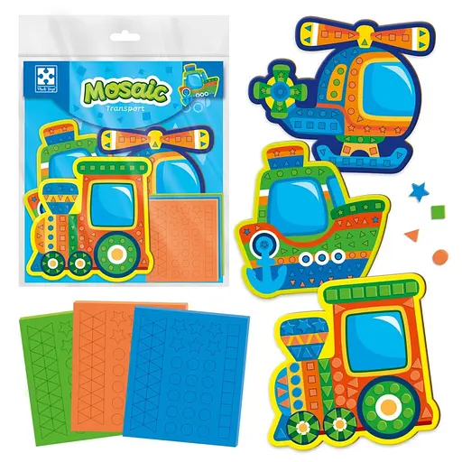 Набір для творчості "Транспорт" VT4511-10 м'яка мозаїка - фото 4