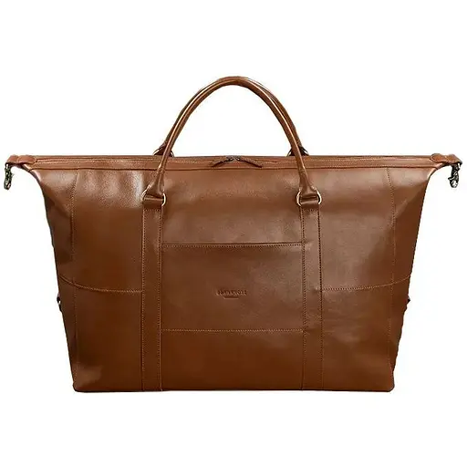 Кожаная дорожная сумка светло-коричневая Краст - фото 1