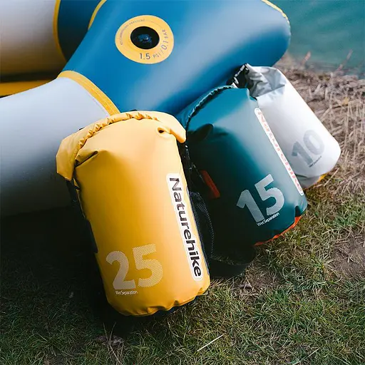 Водонепроницаемый рюкзак-чехол Naturehike CNK2300BS017 10л (Желтый) - фото 2