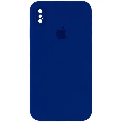 Чехол Epik Silicone Case Square Full Camera Protective AA для Apple iPhone X/XS 5.8 Синий/Deep navy
