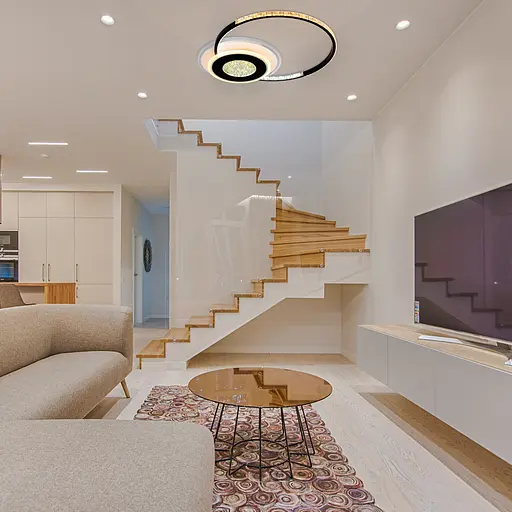 Люстра светодиодная акриловая Sirius C7067/500 WH+BK (RGB) 80W+8W - фото 7