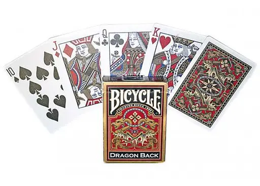 Карти гральні United States Playing Card Company Bicycle Dragon Back (red blue) (01830) - фото 2