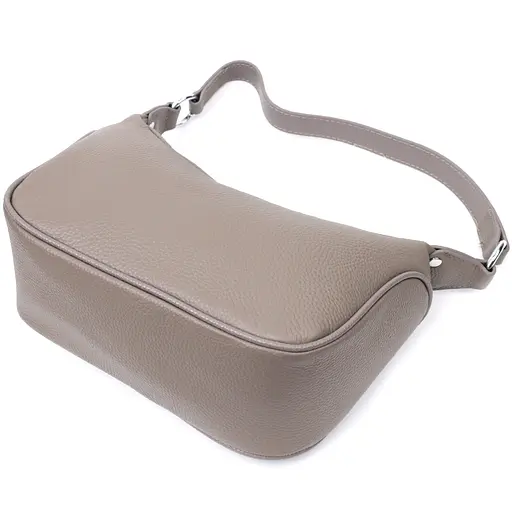 Кожаная сумка Vintage полукруглого формата с одной ручкой 23х12х9.5 см sum0029019 - фото 5