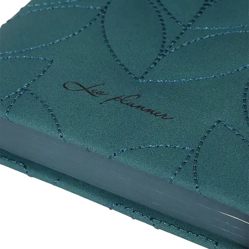 Дневник А6 Leo Planner недатированный Vibe жесткий темно-бирюзовый 320 страниц (252709) - фото 3
