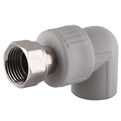 Кут з накидною гайкою Vsplast PPR ф25х3/4″ 000003473 - фото 1