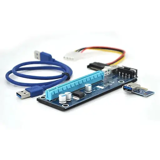 Дополнительный модуль питания для видеокарты Riser Card USB-юбка для майнинга - фото 1