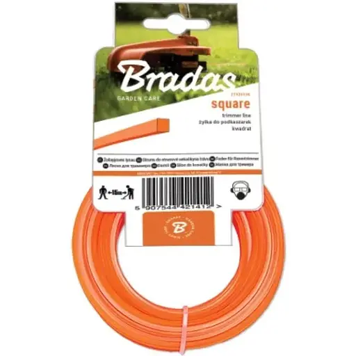 Волосінь для тримера Bradas TRIMMER "квадрат" 2,0мм х 50м ZTK20050K - фото 1