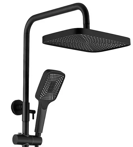 Душова система Dusel Bronx Thermostatic Black (233307000), Чорний матовий - фото 10