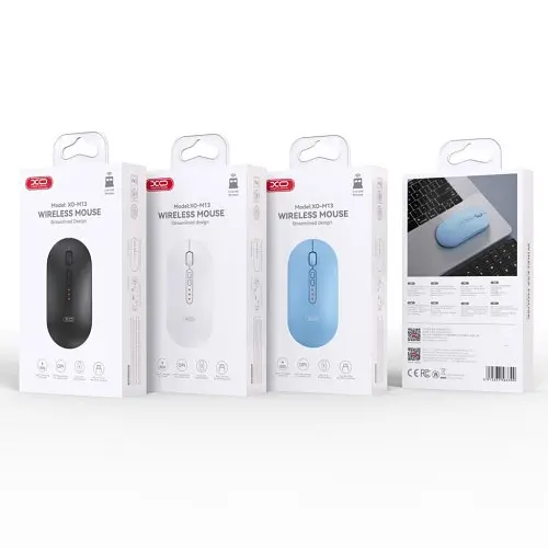 Комп'ютерна мишка XO M13 Tri-mode bluetooth Wireless Silent Mouse Блакитна - фото 3