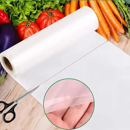 Пакети для вакууматора рифлені в рулоні 25x500 см гофровані для вакуумного пакувальника - фото 1