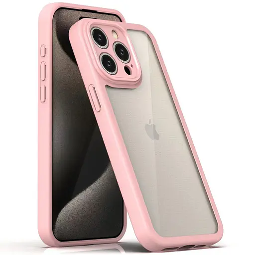 Чохол Epik TPU Transparent + Colour 1.5 мм для Apple iPhone 13 Pro Max 6.7 Pink