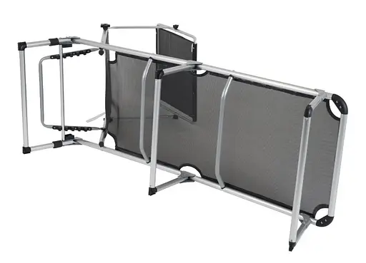 Ліжко розкладне Bo-Camp Sun Lounger With Sunscreen 5 Positions Black (1304460) - фото 2