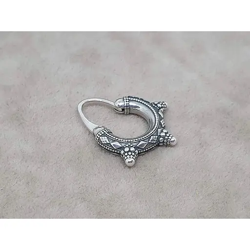 Срібна чоловіча моносережка Umax Козацька. 20519 - фото 4