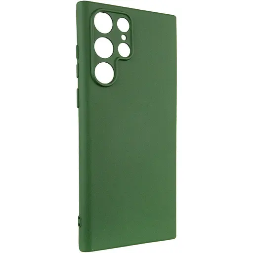 Чехол Silicone Cover Lakshmi Full Camera (AA) для Samsung Galaxy S25 Ultra Зеленый / Dark green - фото 2