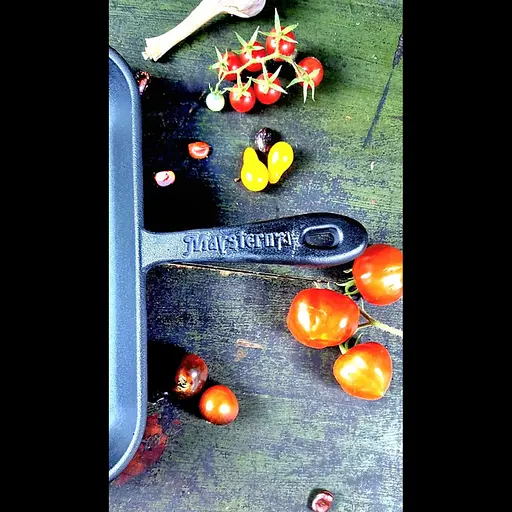 Сковорода Maysternya чугунная 28x28 см квадратная гриль с металлической ручкой (280-280-40MRgrill) - фото 6