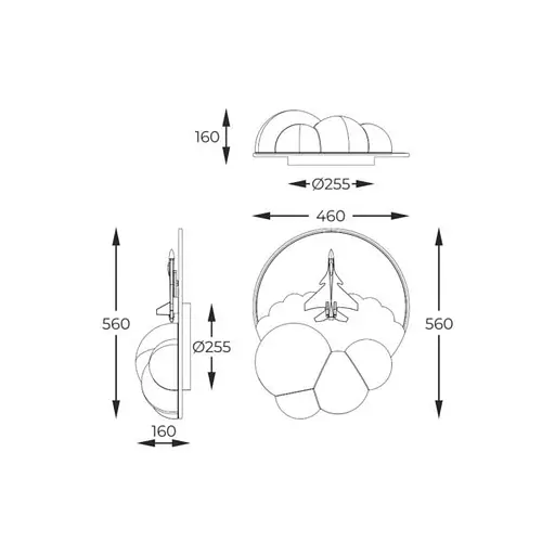 Настінний світильник FOCUS MX4024-1-3WT Zuma Line - фото 3