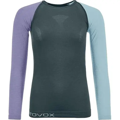 Термокофта Ortovox 120 Comp Light Long Sleeve W L Сірий/Синій (1054-025.001.1236)