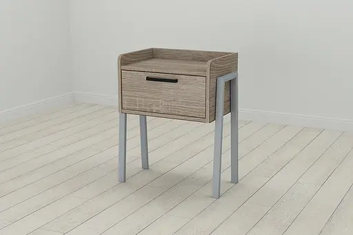 Тумба модульна Ferrum-decor Бетті 540x450x320 метал Сірий ДСП Сонома Трюфель 16 мм (FRD-103001)