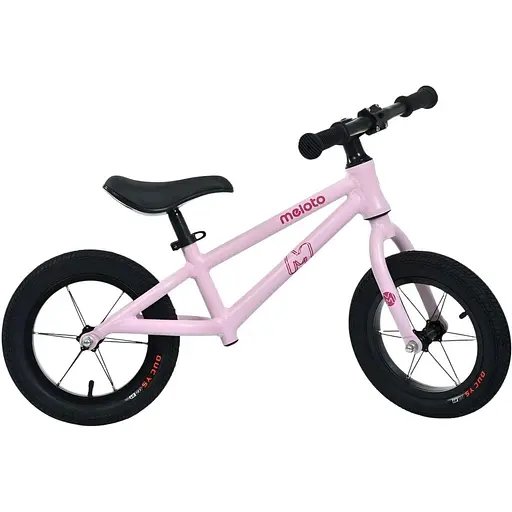 Беговел Meloto MBB 1045-12-3 колеса 12" алюминиевый сплав 2 колеса до 25 кг розовый