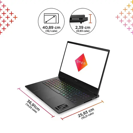 Ноутбук HP Omen 16-wd0004nw i7-13620H 16GB 512GB RTX 4060 Windows 11 Домашняя - фото 10
