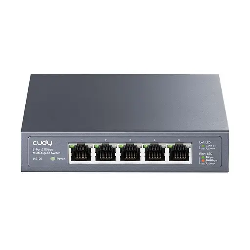 Коммутатор 5-портовый неуправляемый Cudy HS105 2.5G (73-00536) - фото 2